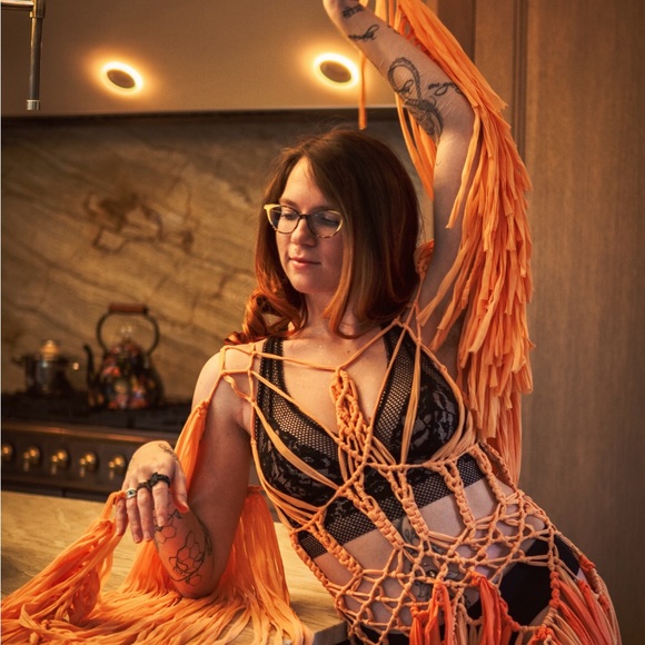 Handmade Macrame Dress - Picture 5 of 9